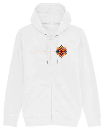 FLORAL GEOMETRIC 3b White