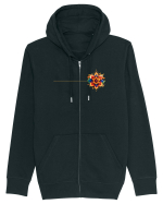 FLORAL GEOMETRIC 3b Hanorac cu fermoar Unisex Connector