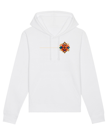 FLORAL GEOMETRIC 3b White