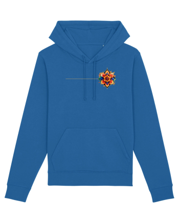 FLORAL GEOMETRIC 3b Royal Blue