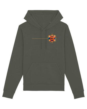 FLORAL GEOMETRIC 3b Khaki