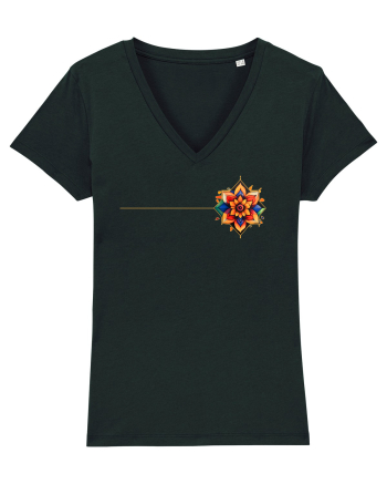 FLORAL GEOMETRIC 3b Black