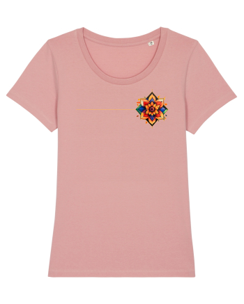 FLORAL GEOMETRIC 3b Canyon Pink
