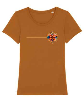 FLORAL GEOMETRIC 3b Roasted Orange