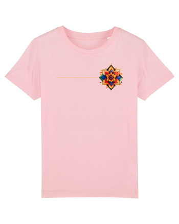 FLORAL GEOMETRIC 3b Cotton Pink