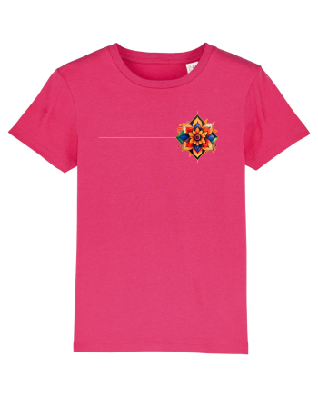 FLORAL GEOMETRIC 3b Raspberry