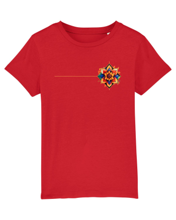 FLORAL GEOMETRIC 3b Red