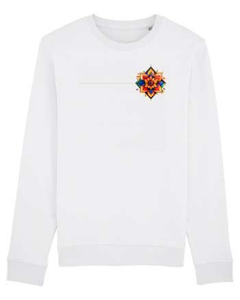 FLORAL GEOMETRIC 3b White