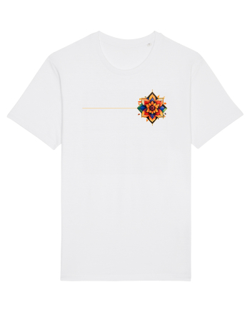 FLORAL GEOMETRIC 3b White