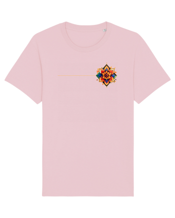 FLORAL GEOMETRIC 3b Cotton Pink