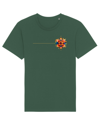 FLORAL GEOMETRIC 3b Bottle Green