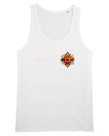 FLORAL GEOMETRIC 3b White
