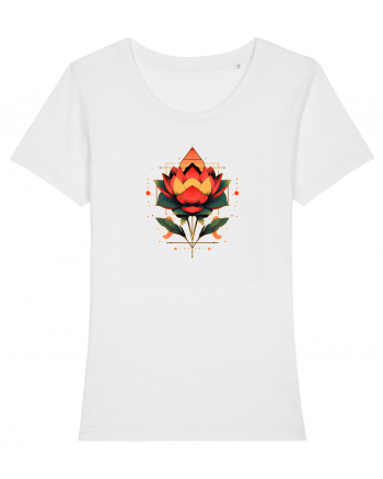 FLORAL GEOMETRIC 4 White