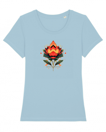 FLORAL GEOMETRIC 4 Sky Blue