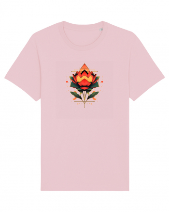 FLORAL GEOMETRIC 4 Cotton Pink