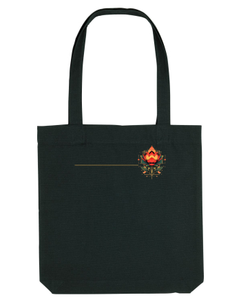 FLORAL GEOMETRIC 4b Black