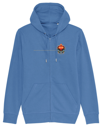 FLORAL GEOMETRIC 4b Bright Blue
