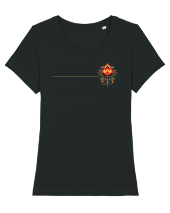 FLORAL GEOMETRIC 4b Black