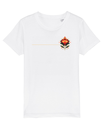FLORAL GEOMETRIC 4b White