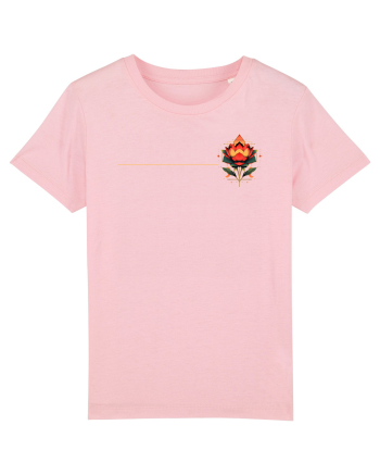 FLORAL GEOMETRIC 4b Cotton Pink
