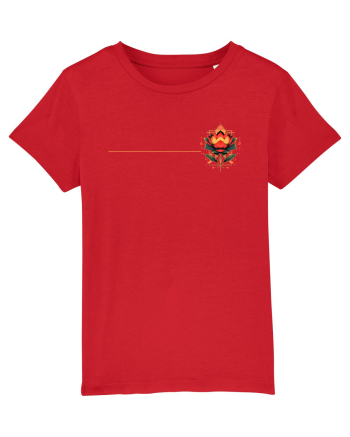 FLORAL GEOMETRIC 4b Red