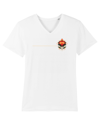FLORAL GEOMETRIC 4b White