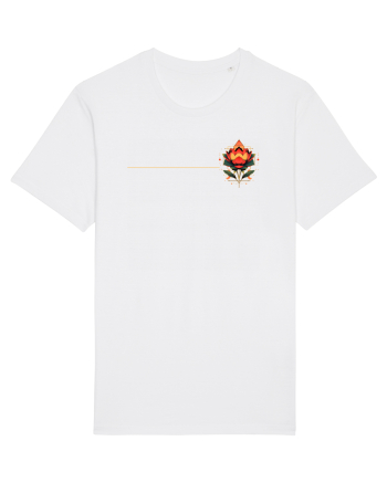 FLORAL GEOMETRIC 4b White