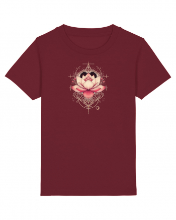 FLORAL GEOMETRIC 5 Burgundy