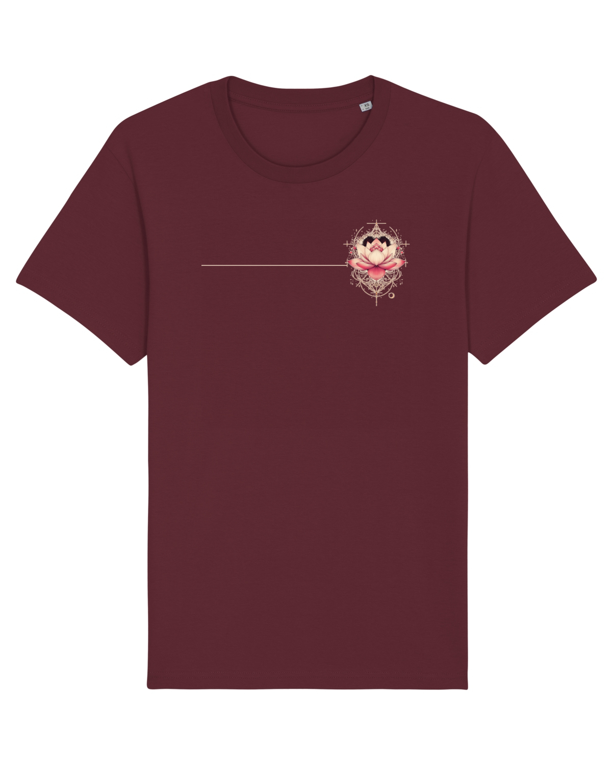 Tricou mânecă scurtă Unisex Rocker Burgundy