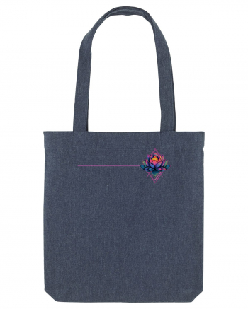 FLORAL GEOMETRIC 6b Midnight Blue