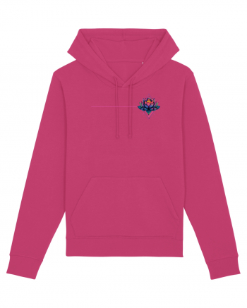 FLORAL GEOMETRIC 6b Raspberry