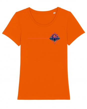 FLORAL GEOMETRIC 6b Bright Orange