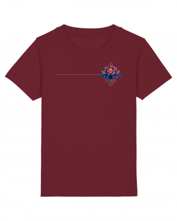 FLORAL GEOMETRIC 6b Burgundy