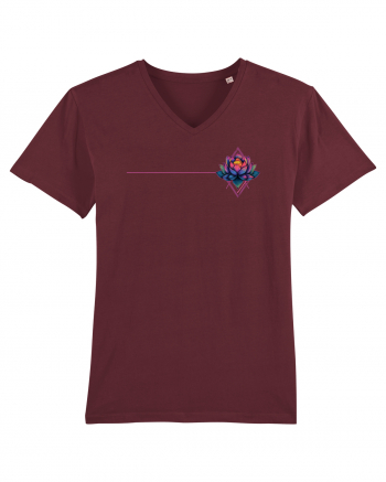 FLORAL GEOMETRIC 6b Burgundy