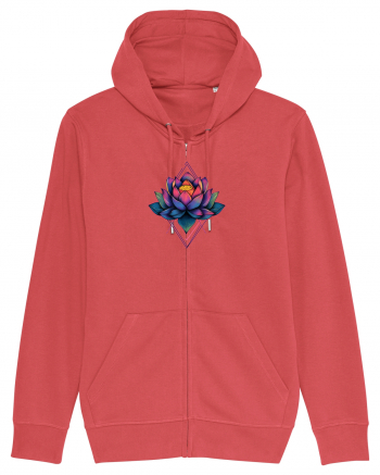 FLORAL GEOMETRIC 6 Carmine Red