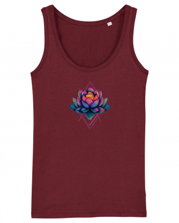 FLORAL GEOMETRIC 6 Burgundy