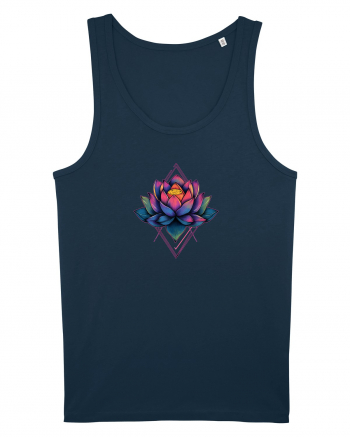 FLORAL GEOMETRIC 6 Navy