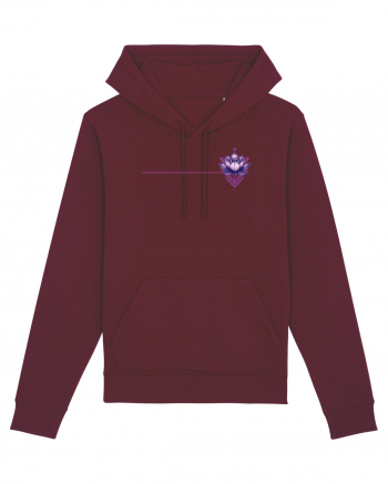 FLORAL GEOMETRIC 7b Burgundy