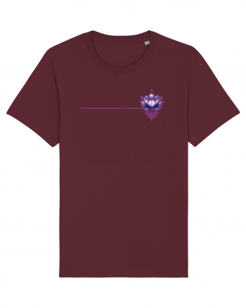 FLORAL GEOMETRIC 7b Burgundy