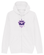 FLORAL GEOMETRIC 7 Hanorac cu fermoar Unisex Connector
