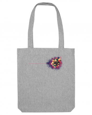 FLORAL GEOMETRIC 8b Heather Grey