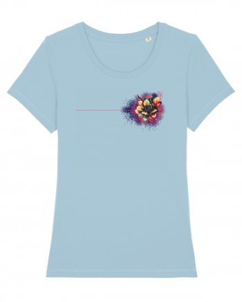 FLORAL GEOMETRIC 8b Sky Blue