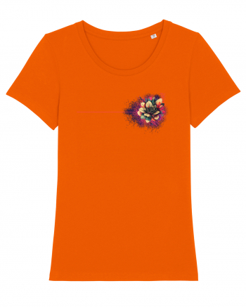 FLORAL GEOMETRIC 8b Bright Orange