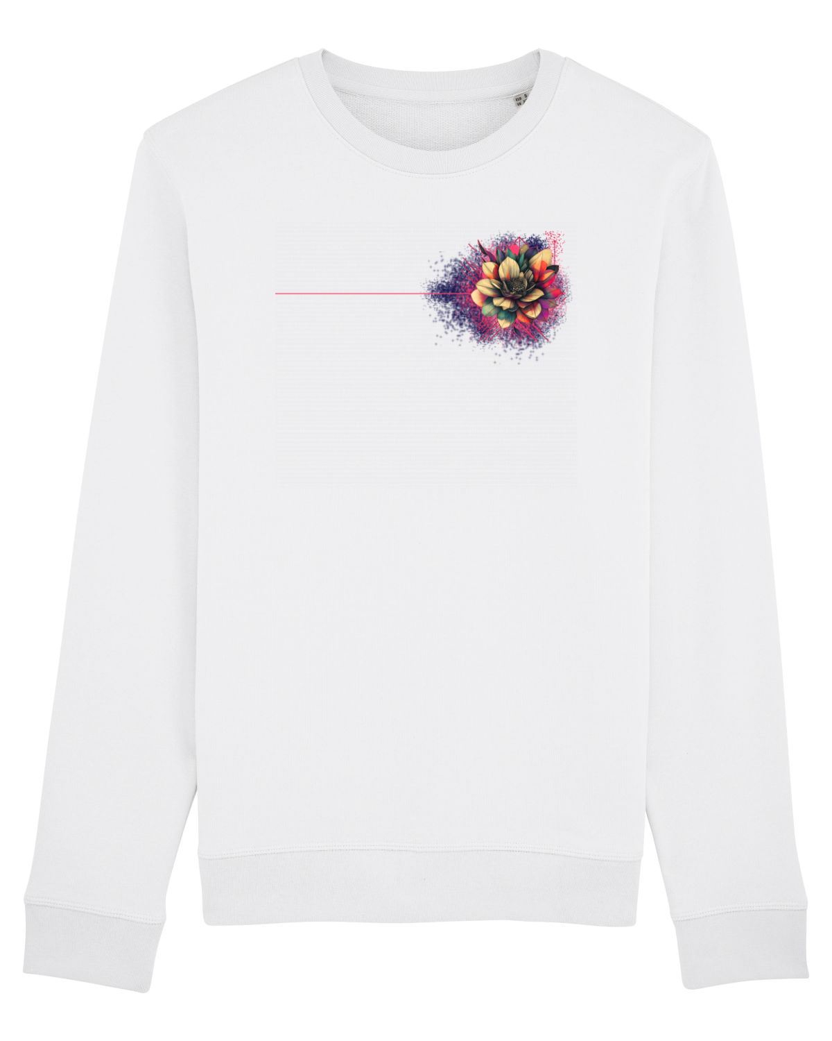 Bluză mânecă lungă Unisex Rise White