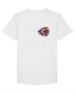 FLORAL GEOMETRIC 8b Tricou mânecă scurtă guler larg Bărbat Skater