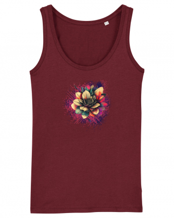 FLORAL GEOMETRIC 8 Burgundy