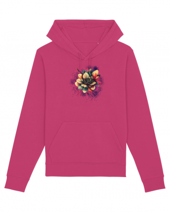 FLORAL GEOMETRIC 8 Raspberry