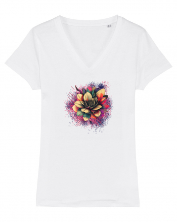 FLORAL GEOMETRIC 8 White