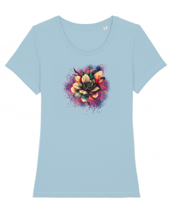 FLORAL GEOMETRIC 8 Sky Blue