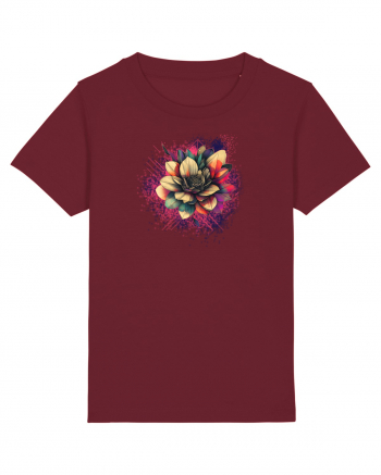 FLORAL GEOMETRIC 8 Burgundy